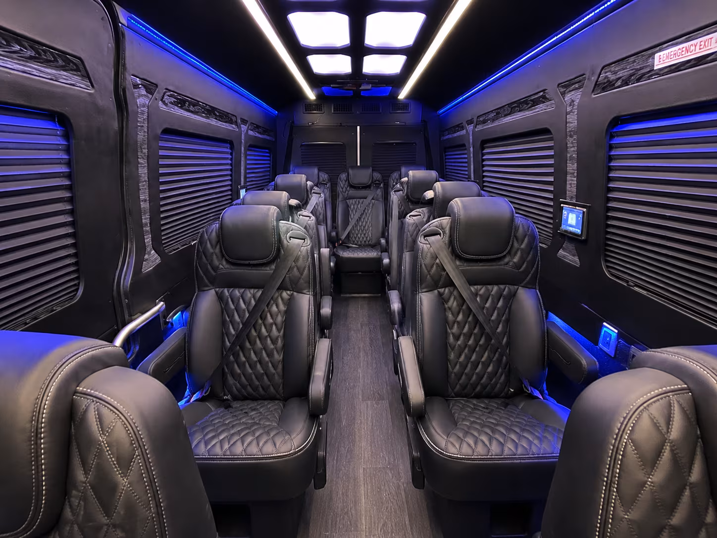 norfolk 12 passenger sprinter van interior